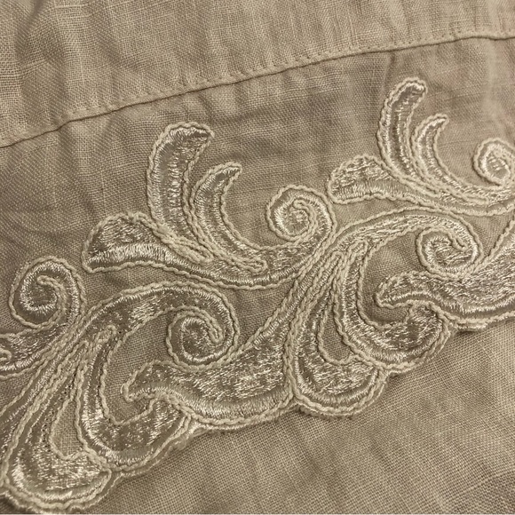 Lina Tomei Linen Blouse Size Large - Picture 8 of 13